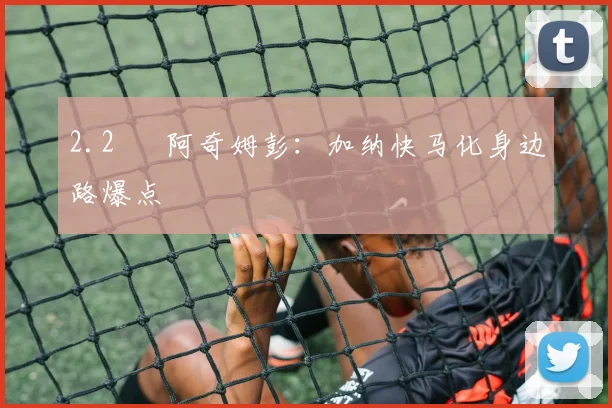 2.2 ▍ 阿奇姆彭：加纳快马化身边路爆点